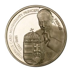   Bozó: Mindszenty hercegprímás újratemetése érem 1991 Ag Piedfort