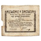 Rozsnyó 1 Pengő krajczárra 1849 gondolat jel és NAGY méret