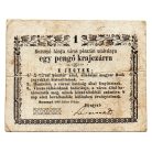 Rozsnyó 1 Pengő krajczárra 1849 gondolat jel és halvány vízjel