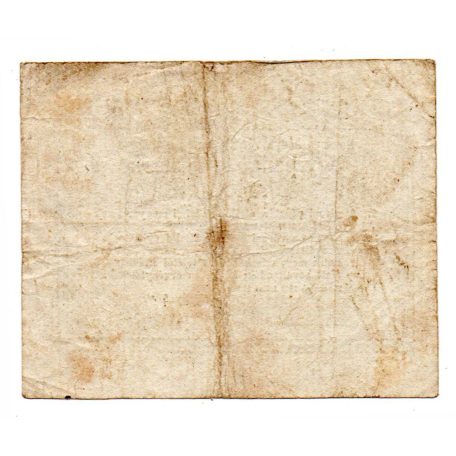 Rozsnyó 1 Pengő krajczárra Pénztári utalvány 1849 Juiius tévnyom