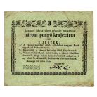 Rozsnyó 3 Pengő krajczárra 1849 gondolat jel és NAGY méret