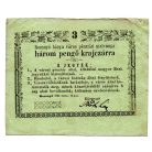 Rozsnyó 3 Pengő krajczárra 1849 juiius és NAGY méret