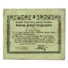 Rozsnyó 3 Pengő krajczárra 1849 Juiius és nyomathiány R