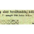 Rozsnyó 3 Pengő krajczárra 1849 Juiius és nyomathiány R