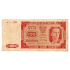 Lengyelország 100 Zloty Bankjegy 1948 P139b M139e keret nélkül