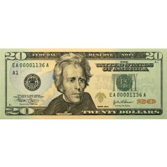   USA 20 Dollár Bankjegy 2004 A1-L12 alacsony sorszámos teljes sor