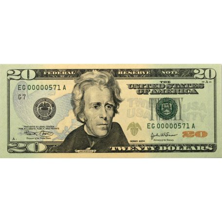 USA 20 Dollár Bankjegy 2004 A1-L12 alacsony sorszámos teljes sor