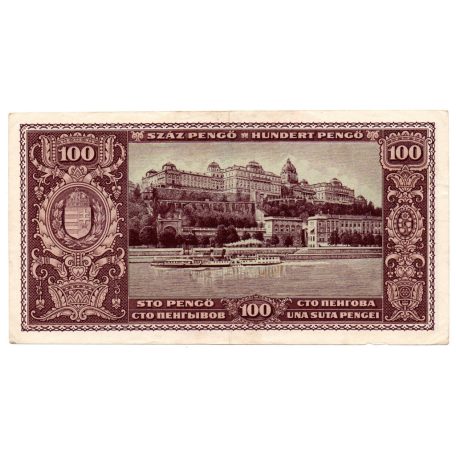 100 Pengő Bankjegy 1945 alacsony sorszám 003795