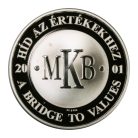 MKB Az első magyar hídpénz 1849 ezüst emlékérem 2001 PP