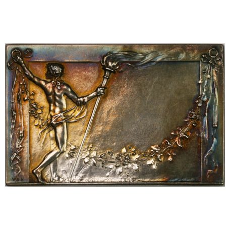 Mayer&Wilhelm Szecessziós Esküvői ezüst lapka 1920-as évek