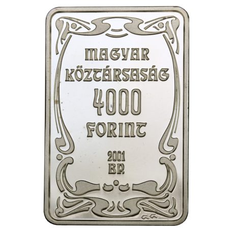 100 éves a Gödöllői Művésztelep 4000 Forint 2001 PP 31,46g Ag925