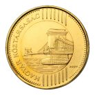 Aranyozott Lánchíd 200 Forint 2009 UNC kapszulában
