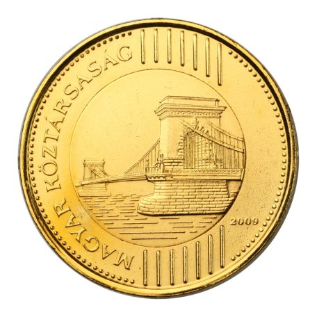 Aranyozott Lánchíd 200 Forint 2009 UNC kapszulában