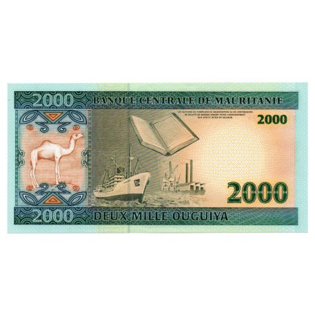 Mauritánia 2000 Ouguiya Bankjegy 2004 P14a