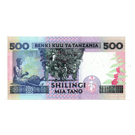 Tanzánia 500 Shilling Bankjegy 1997 P30 UNC