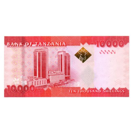 Tanzánia 10000 Shilling Bankjegy 2010 P44a UNC
