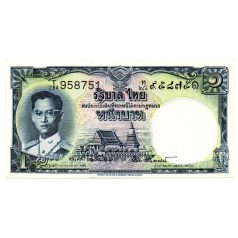 Thaiföld 1 Baht Bankjegy 1955 P74d-40
