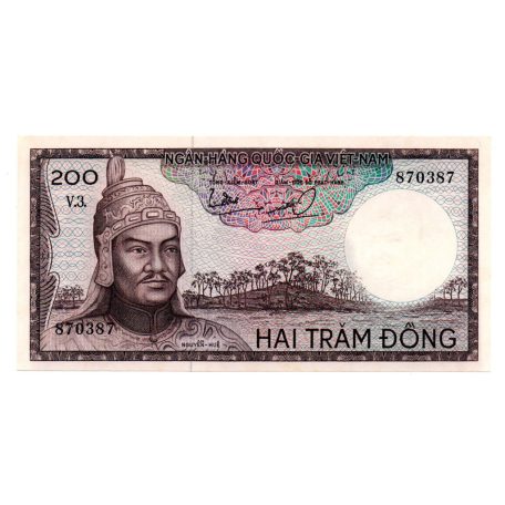 Dél-Vietnám 200 Dong Bankjegy 1966 P20b