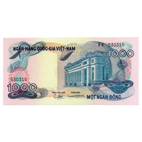 Dél-Vietnám 1000 Dong Bankjegy 1971 P29a