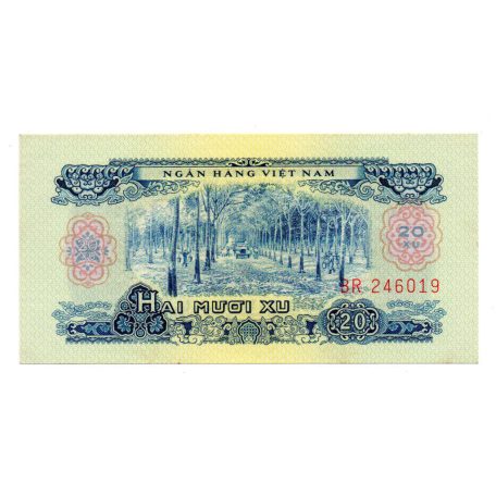Dél-Vietnám 20 Xu Bankjegy 1966 P38a