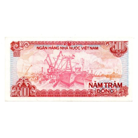 Vietnam 500 Dong Bankjegy 1988 P101a UNC