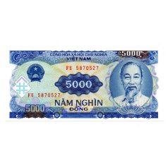 Vietnam 5000 Dong Bankjegy 1991 P108a UNC