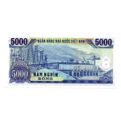 Vietnam 5000 Dong Bankjegy 1991 P108a UNC