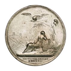   Mária Terézia Erdélyi Határőrség szervezése érem 1762 ezüstözött