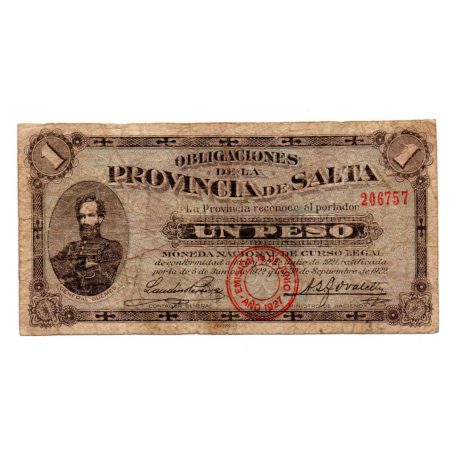 Argentina 1 Peso Bankjegy 1927 PS2131 Salata