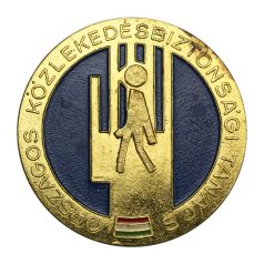   Országos Közlekedésbiztonsági Tanács plakett, érem 1970 körül