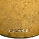 Greff Lajos: Magyar Úszó Szövetség ezüstözött bronz érem 1907
