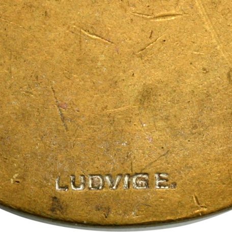 Greff Lajos: Magyar Úszó Szövetség ezüstözött bronz érem 1907