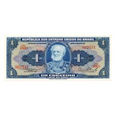   Brazilia 1 Cruzeiro Bankjegy 1954-1958 P150a alacsony sorszám