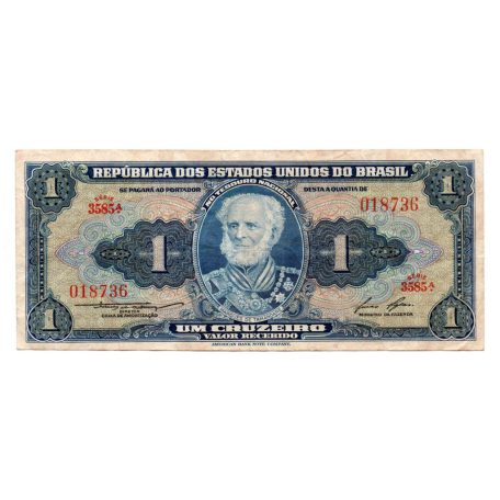 Brazilia 1 Cruzeiro Bankjegy 1954-1958 P150d