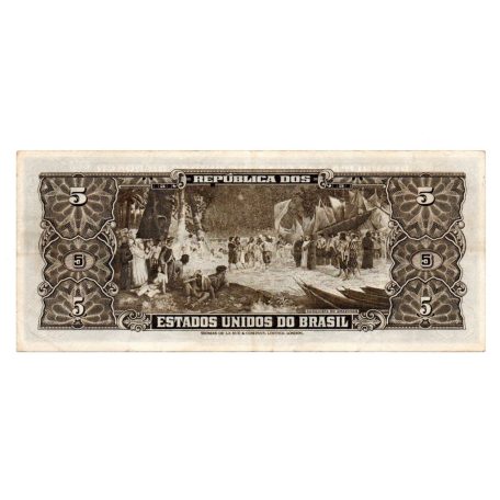 Brazilia 5 Cruzeiros Bankjegy 1953-1959 P158a