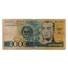 Brazilia 100000 Cruzeiros 100 Cruzados Bankjegy 1986 P208a