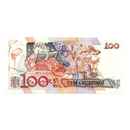 Brazilia 100 Cruzeiros Bankjegy 1990 P228a