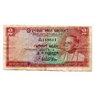 Ceylon - Sri Lanka 2 Rúpia Bankjegy 1965 P62c