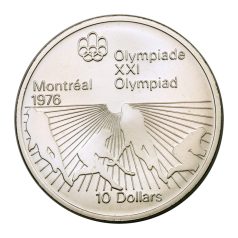 Kanada 10 Dollár 1976 Montreáli Olimpia sorozat Gyeplapda