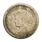 Hollandia I. Wilhelmina 10 Cent 1919 F 1,33g Ag640