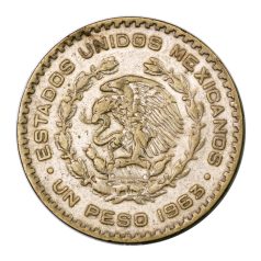Mexikó 1 Peso 1963 VF 15,94g Ag100