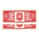 Ecuador 5 Sucres Bankjegy 1988 P113d3 sorszámkövető pár