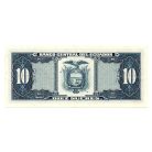 Ecuador 10 Sucres Bankjegy 1988 P121a1 LO sorozat