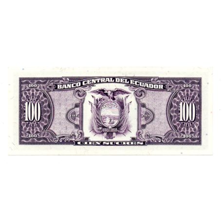 Ecuador 100 Sucres Bankjegy 1991 P123Aa WA sorozat