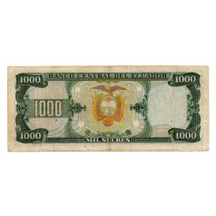 Ecuador 1000 Sucres Bankjegy 1984 P125a IL sorozat