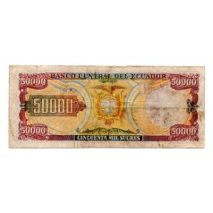 Ecuador 50000 Sucres Bankjegy 1999-03-10 P130 AG sorozat