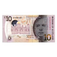 Skócia 10 Font Bankjegy 2016 P131
