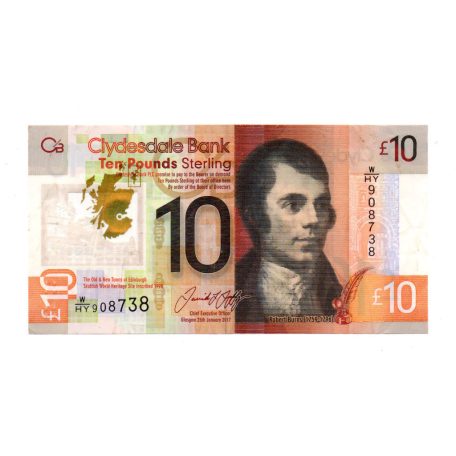 Skócia 10 Font Bankjegy 2017 P229Q
