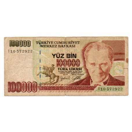 Törökország 100000 Lira Bankjegy 1997 P206