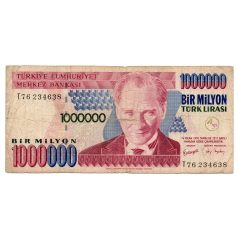 Törökország 1000000 Lira Bankjegy 2002 P213